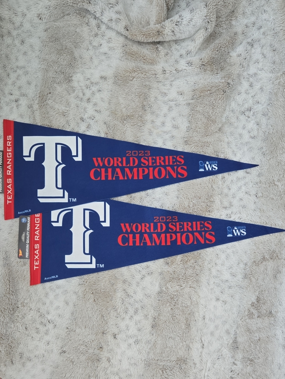 2 Pack Brand new Texas Rangers world series champions pennant